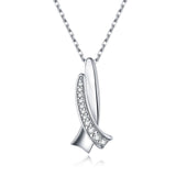 Bow Sterling Silver Necklace Simple Style – Jewelry Gift Ideas — 4
