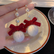 Women's Fashion Vintage Bow Flocked Earrings – Stylish Gifts — 2