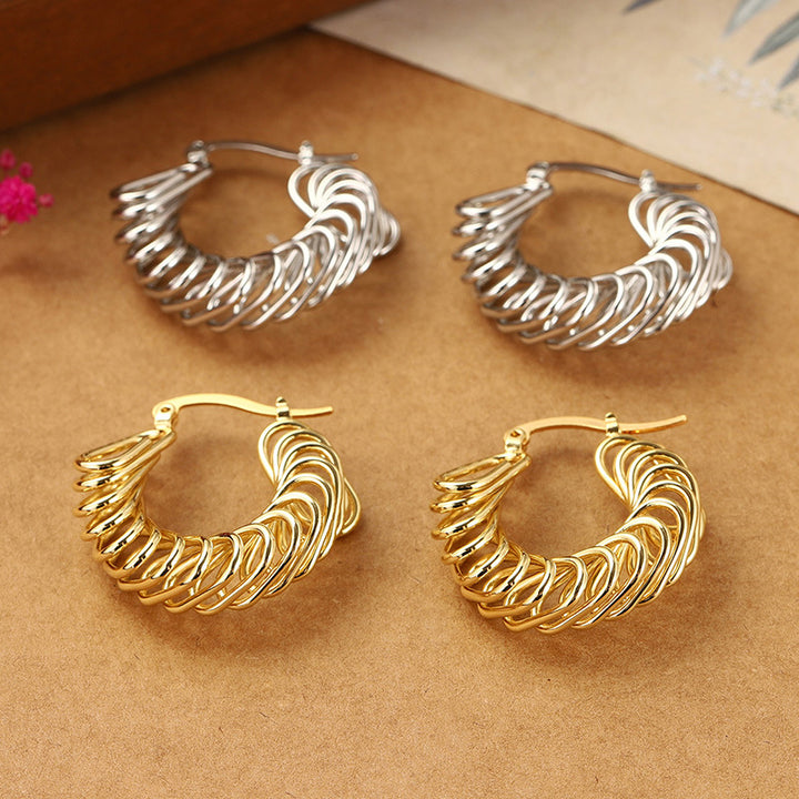 Clip Earrings Winding Earrings Temperament Earrings – Thoughtful Gifts — 1