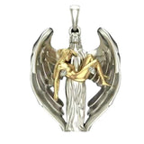 Vintage Jesus Wings Redemption Men's Necklace – Jewelry Gift Ideas — 4