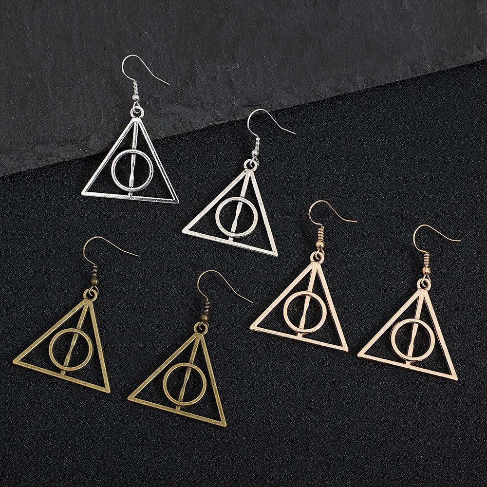 Women's Triangle Wings Vintage Earrings – Gifts for Her — 1