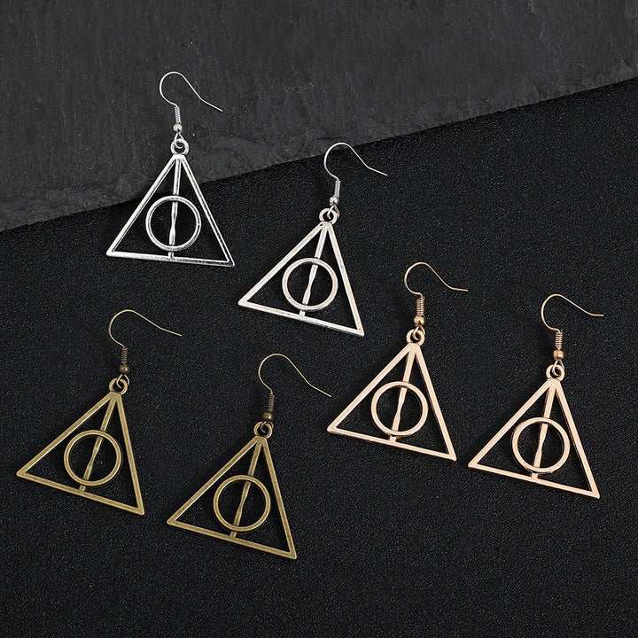 Women's Triangle Wings Vintage Earrings – Gifts for Her — 1