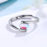 Temperament Spiral Pattern Blue Moonstone Ring Women – Gifts for Her — 5
