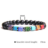 Natural Stone Bead Bracelet Men's Square Emperor – Jewelry Gift Ideas — 6