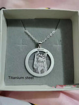 Silver Set Cat And Dog Photo Pet Necklace Name – Jewelry Gift Ideas — 3