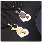Cute Heart Couple Necklace With One Arrow LOVEYOU – Jewelry Gift Ideas — 12