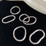 Sparkling Element Ring Silver Ring Simple Female Style – Stylish Gifts — 4