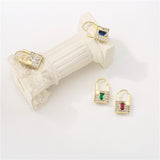 Women's Simple Microset Colored Zircon Earrings – Gifts for Her — 1