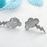Earrings Shell Cloud Stud Earrings Sterling Silver – Practical Gifts — 4