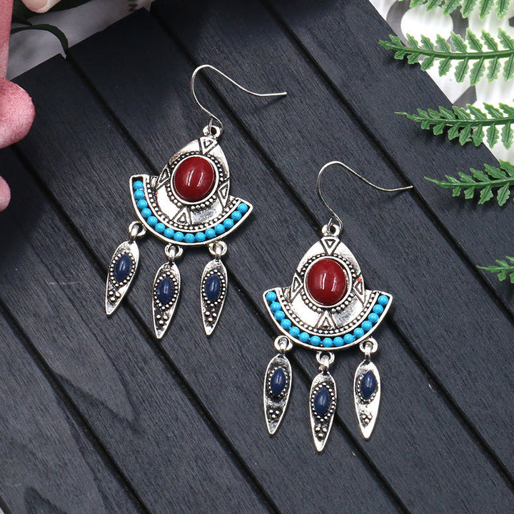 Women's Turquoise Accessories Alloy Tassel Long – Stylish Gifts — 1