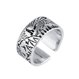 Creative Mountain And River Pattern Ring Student – Gift Ideas — 6