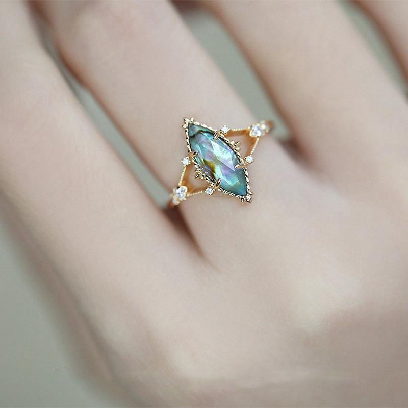 Three-dimensional White Crystal Mosaic S925 – Unique Gift Ideas — 1