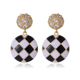 Short Pearl Frosted Bead Copper Earrings – Special Occasion Gifts — 1