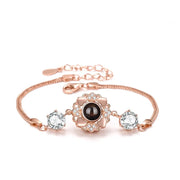 925 Silver Sunflower Projection Bracelet – Jewelry Gift Ideas — 2