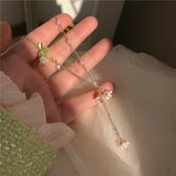 Lily Of The Valley Pearl Necklace White Fairy – Jewelry Gift Ideas — 4