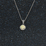Women's Opal Opal Woven Silver Necklace – Jewelry Gift Ideas — 1