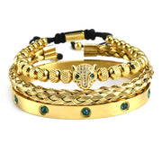 Micro-inlaid Green Eye Leopard Head Bracelet – Jewelry Gift Ideas — 4