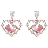 Sweet Love Hollow Ear Stud – Gifts for Couples — 4