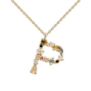 English Letter Necklace Female Colorful Crystals – Jewelry Gift Ideas — 20