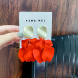 Fashion Distinctive Rose Petal Fringed Earrings – Stylish Gifts — 3