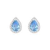 Super Flash Blue Water Drop Ear Studs French – Small Gift Ideas — 5
