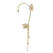 Butterfly Tassel Ear Clip Long Female Non-piercing – Gifts for Her — 3