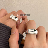 Geometric Squares Letters Ring Women's Fashion – Stylish Gifts — 3