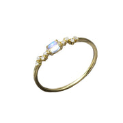 Women's Natural Blue Moonstone Ring – Gifts for Her — 4