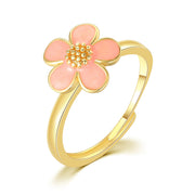 Creative Dripping Oil Flower Rotating Ring Women – Gifts for Her — 2