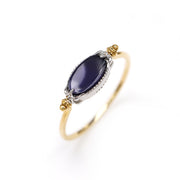Natural Cordierite Reversed Vintage Style Ring – Stylish Gifts — 5