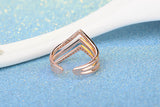 Fashion Women's Geometric Diamond Bronze Ring – Stylish Gifts — 5