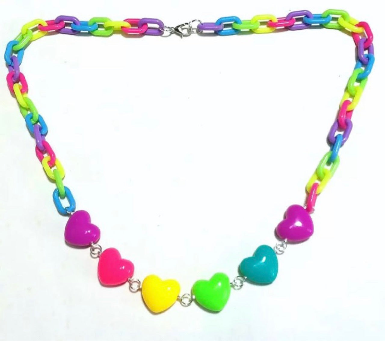Bohemian Acrylic Heart Beaded Necklace – Jewelry Gift Ideas — 1