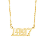 18K Stainless Steel 1990- Year Necklace – Jewelry Gift Ideas — 11