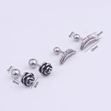 Simple Men's Earrings Round Moonlight Earbone Nail – Gifts for Him — 7