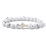 Tigereye White-barked Pine Obsidian Cross Men's – Jewelry Gift Ideas — 8