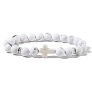 Tigereye White-barked Pine Obsidian Cross Men's – Jewelry Gift Ideas — 8
