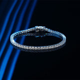 Simple Sterling Silver Bracelet Full Of Diamond – Jewelry Gift Ideas — 6