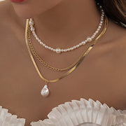 Metal Style Sweet Cool Pearl Necklace – Jewelry Gift Ideas — 7