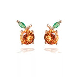 Cute Tropical Fruit Earrings For Women With Diamonds – Gifts for Her — 9
