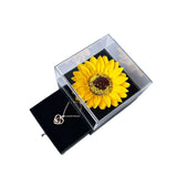 Artificial Flower Sunflower Necklace Acrylic – Jewelry Gift Ideas — 3