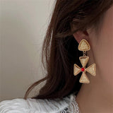 Minority Fashion Design Diamond Cross Carved Earrings – Stylish Gifts — 4