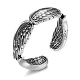 Love Couple Plain Silver Ring Angel Wings – Gifts for Couples — 8