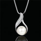 Women's Pearl Pendant Necklace S925 Sterling – Jewelry Gift Ideas — 8