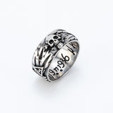 Skull Couple Ring Vintage Old Domineering Men's Cross – Gifts for Him — 15