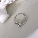 Vintage Index Finger Frosty Sterling Silver Bead – Small Gift Ideas — 6