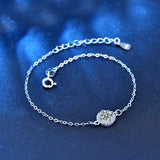 Women's Sterling Silver Moissanite Bracelet – Jewelry Gift Ideas — 1