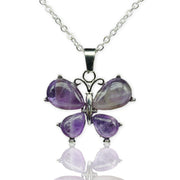 Natural Stone Crystal Small Butterfly Alloy – Jewelry Gift Ideas — 15
