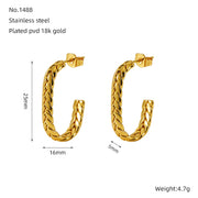 Retro Stud Earrings Female Niche Gold – Gifts for Her — 2