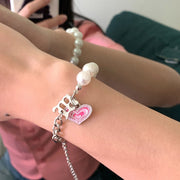 Love Pearl Chain Necklace Bracelet Jewelry – Jewelry Gift Ideas — 2