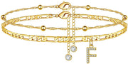 26 Letters Anklet Zircon Letters Simple – Meaningful Gifts — 3